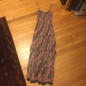 free people flowered maxi dress